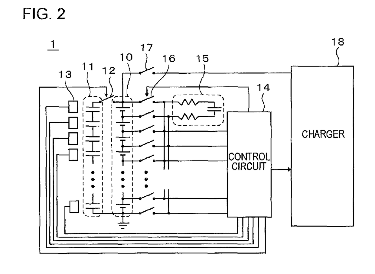 Storage battery, control method of storage battery, control device, and control method