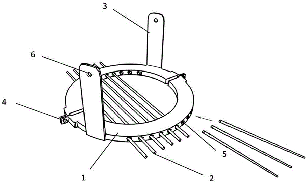 A prestressed jack quick installation auxiliary device and its installation method