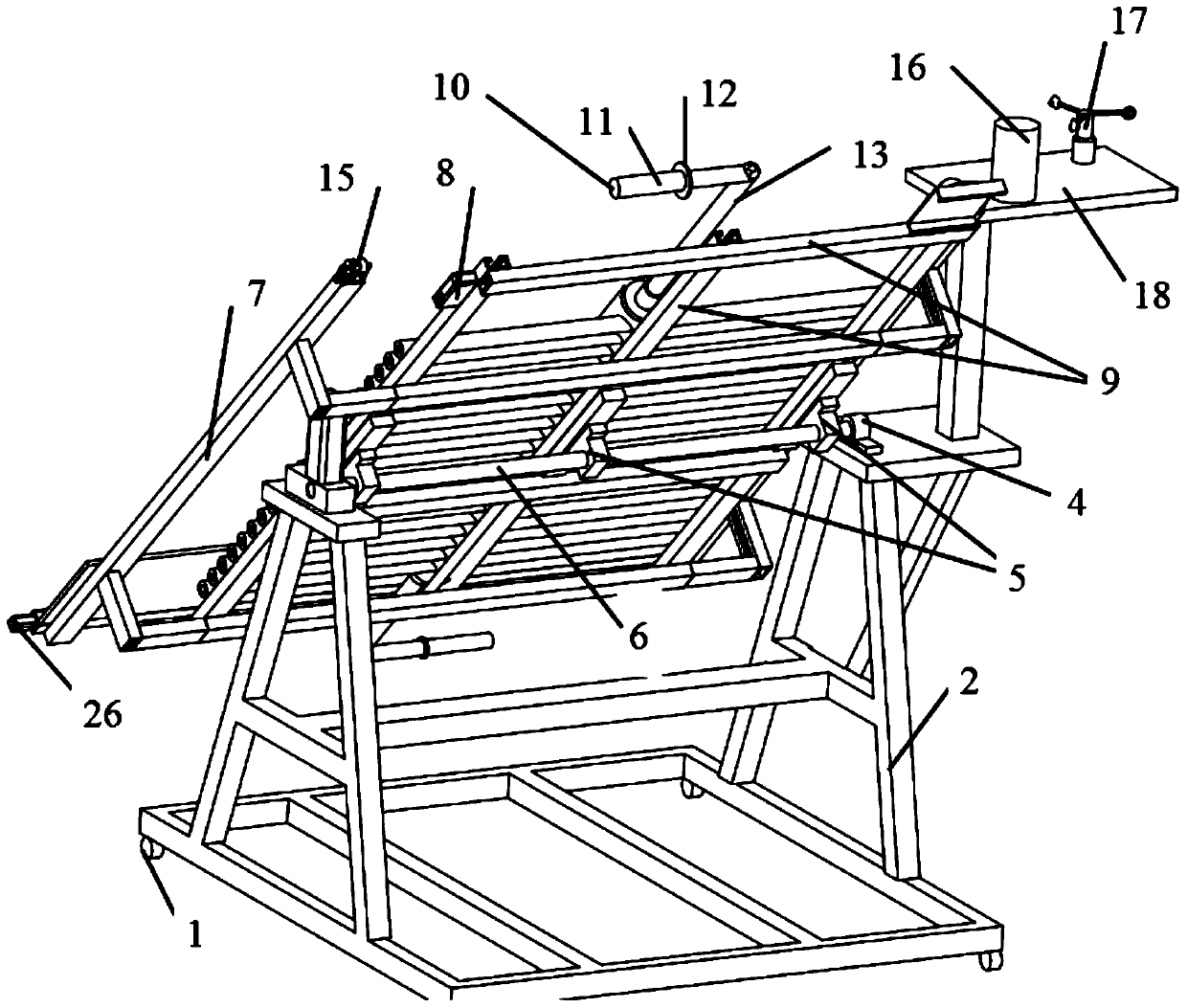 Loading device for thermal performance testing of solar air collectors