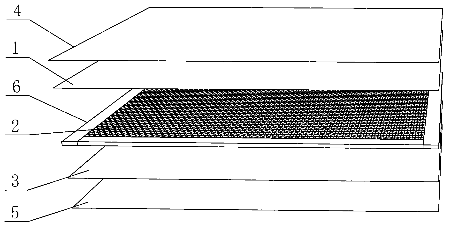 Environment-friendly rectangular composite plate