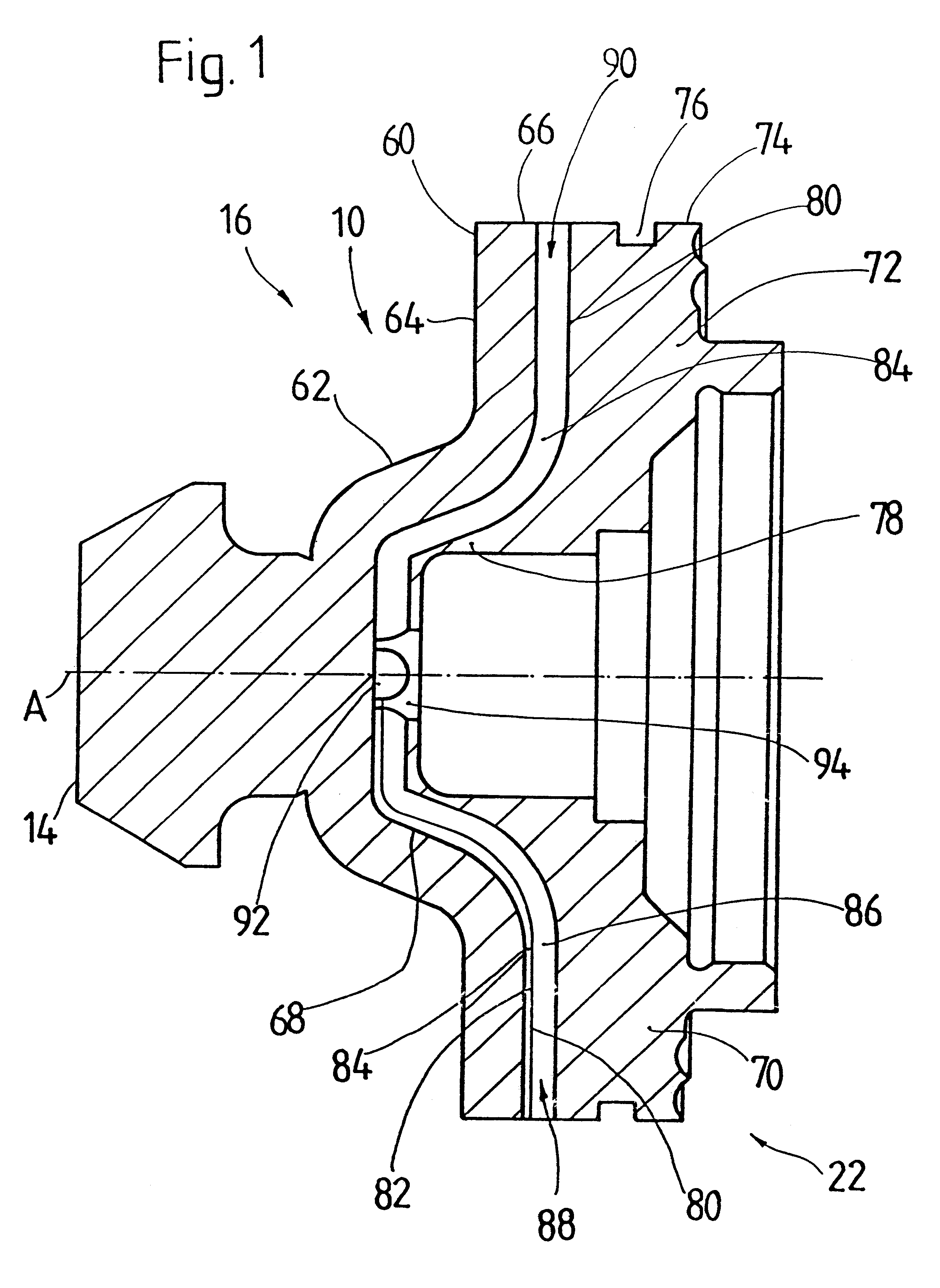 Hub arrangement for a hydrodynamic torque converter and method for producing same
