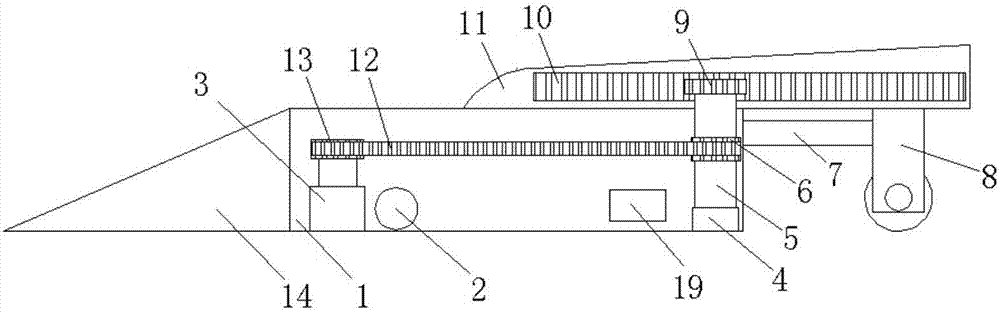 Service rack with adjustable dimension