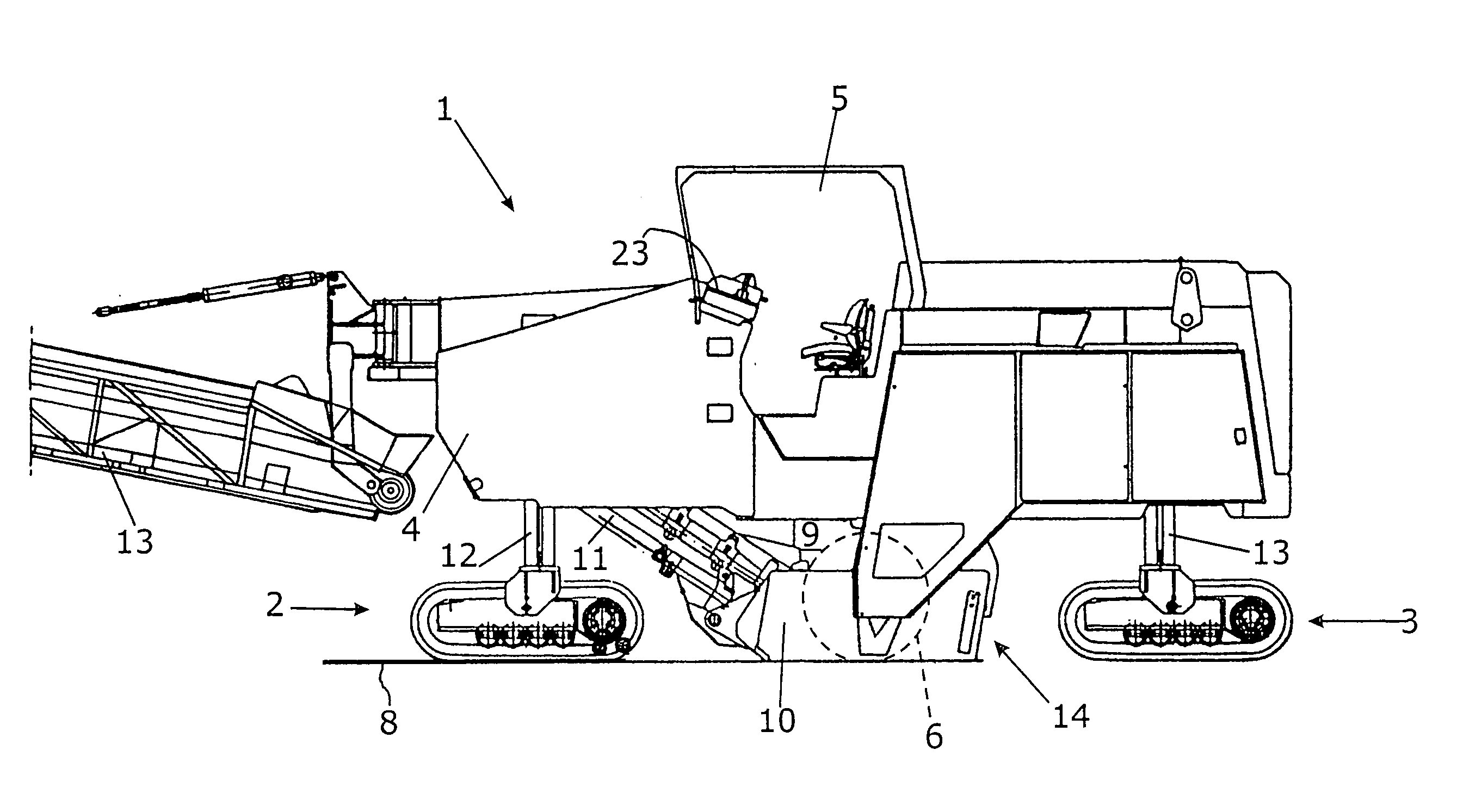 Road milling machine and method for measuring the milling depth