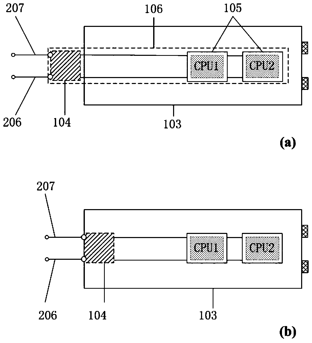 A liquid-cooled heat dissipation circulation loop device for blade server