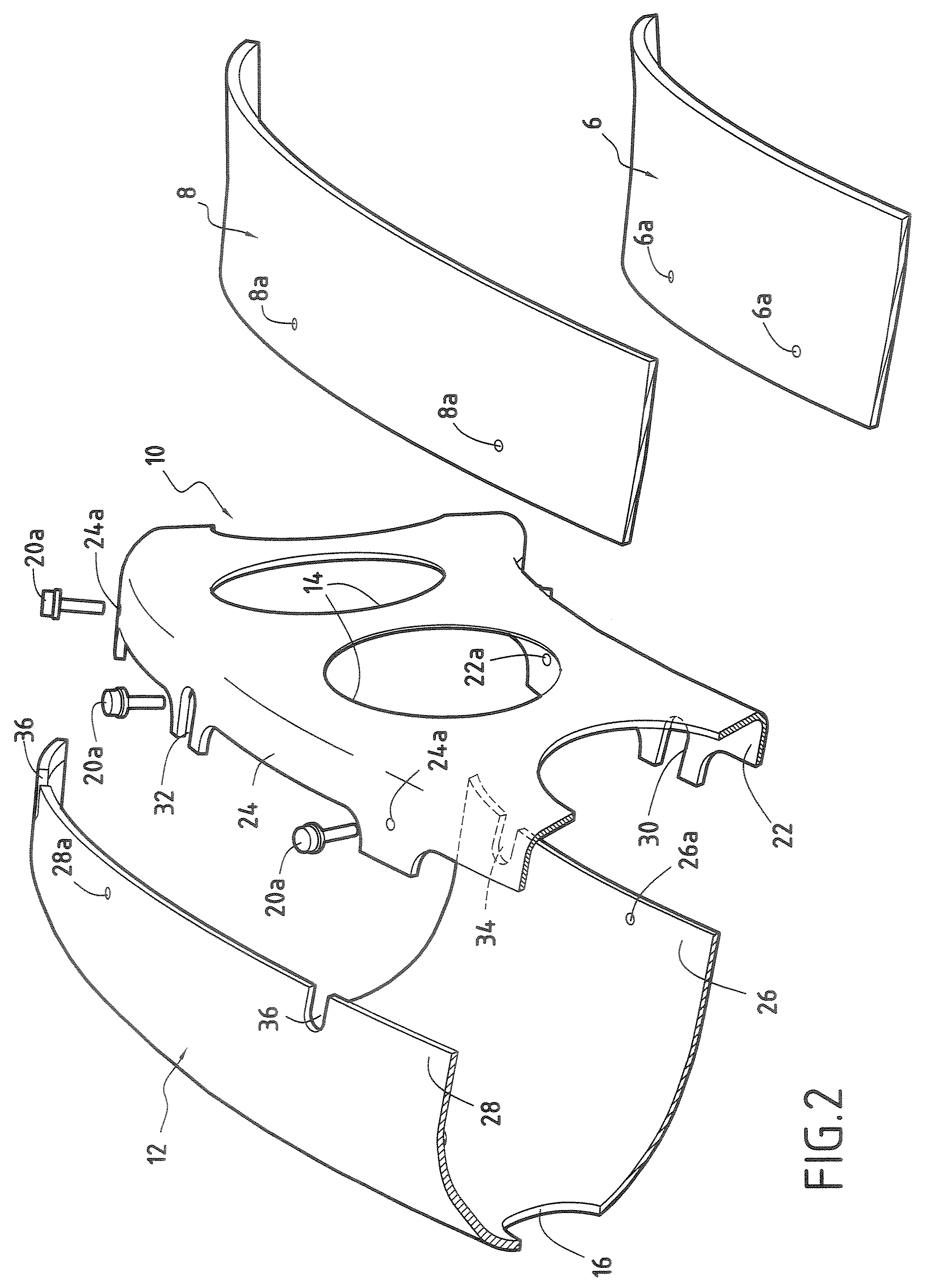 Turbine engine annular combustion chamber with alternate fixings