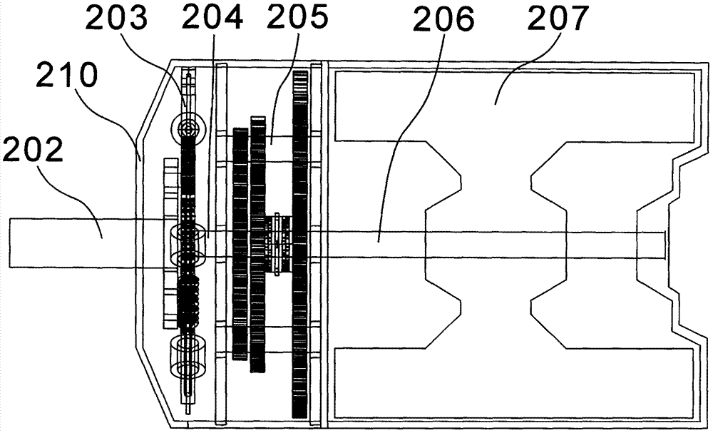 Straddle type monorail track vehicle bogie and flywheel kinetic energy recovery device thereof