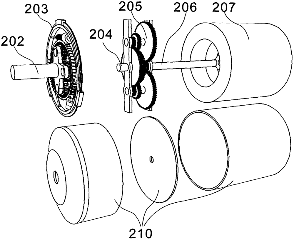 Straddle type monorail track vehicle bogie and flywheel kinetic energy recovery device thereof