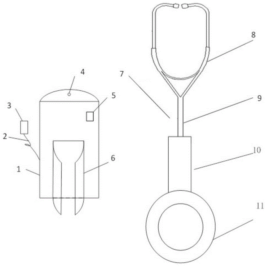 Wireless rechargeable electronic stethoscope device