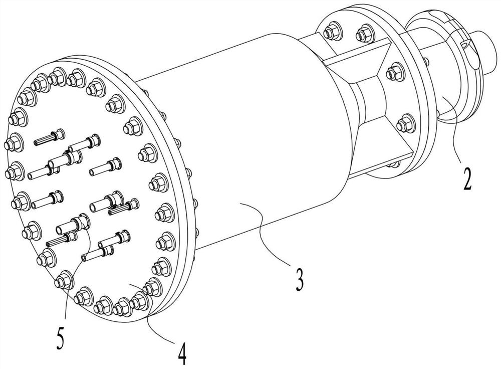 Carbon fiber umbilical cable terminal connecting device