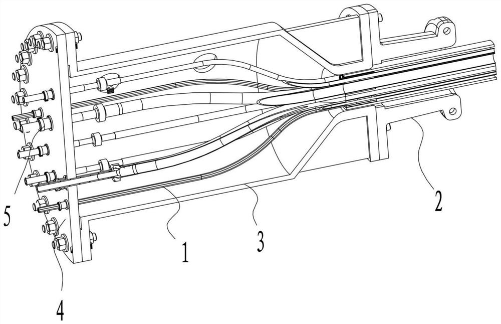 Carbon fiber umbilical cable terminal connecting device