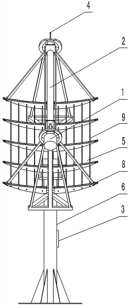 Slot-type dual-axial sun tracking heat collecting device