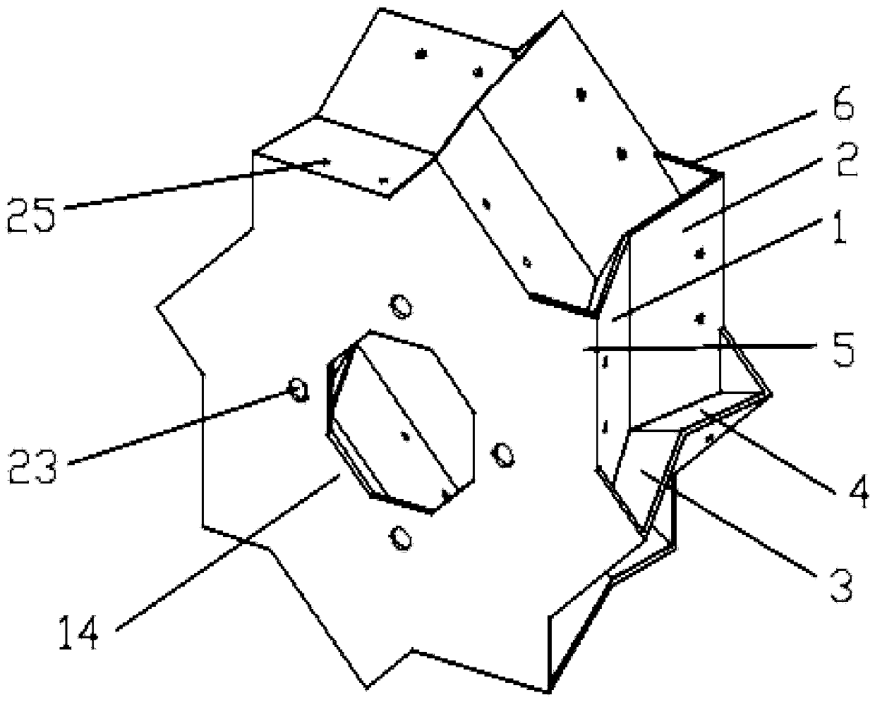 Paper folding type wheel with variable width