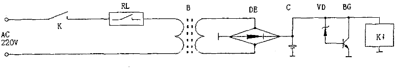 Safe energy-saving partial voltage electricity-borrowing switch