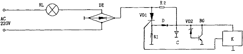 Safe energy-saving partial voltage electricity-borrowing switch