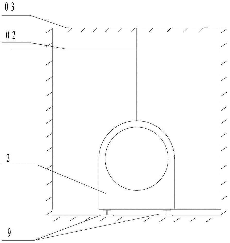 Heat insulation culvert pipe system between internal lines in railway station and burial and construction method