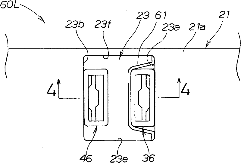 Connecter holding structure for seat safety belt device