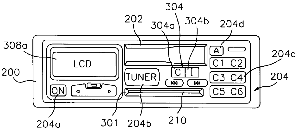 Integrated circuit card type car audio system and operating method thereof
