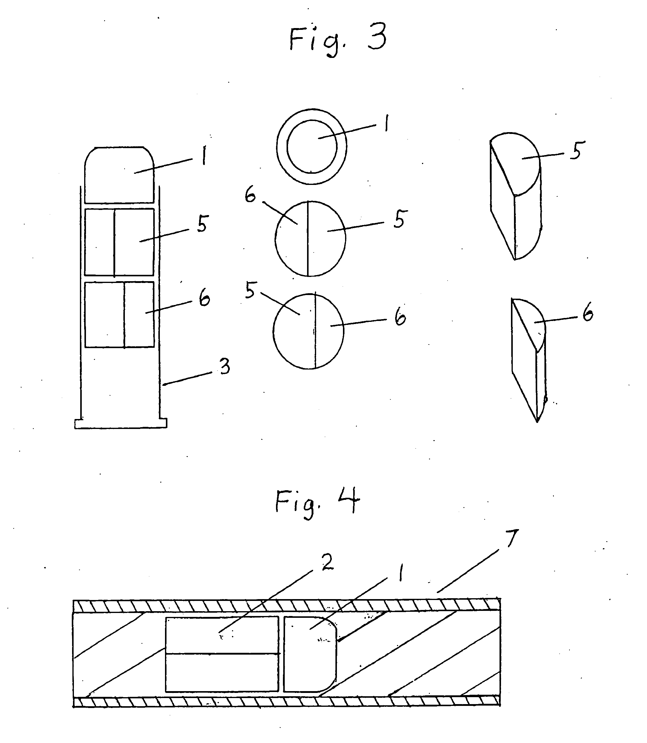 Method for the simultaneous dispersion of projectiles