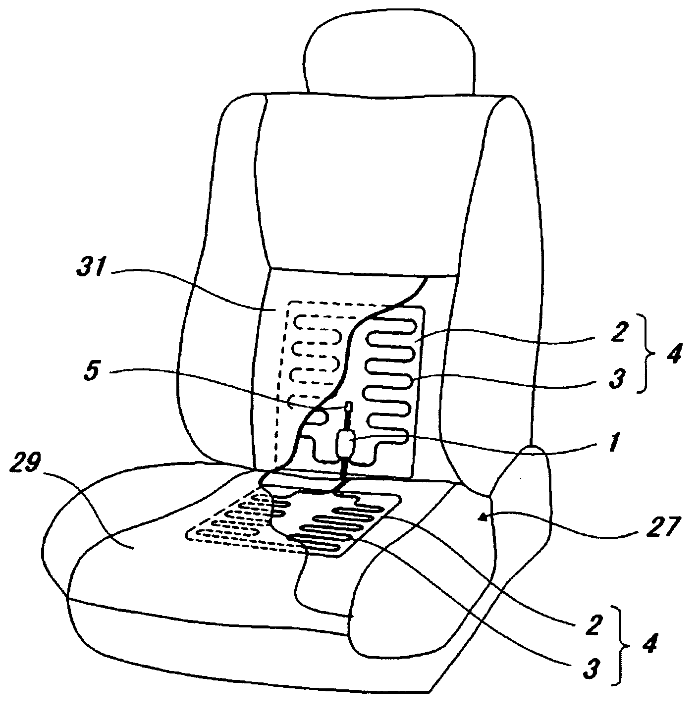 Heating Device for Seat