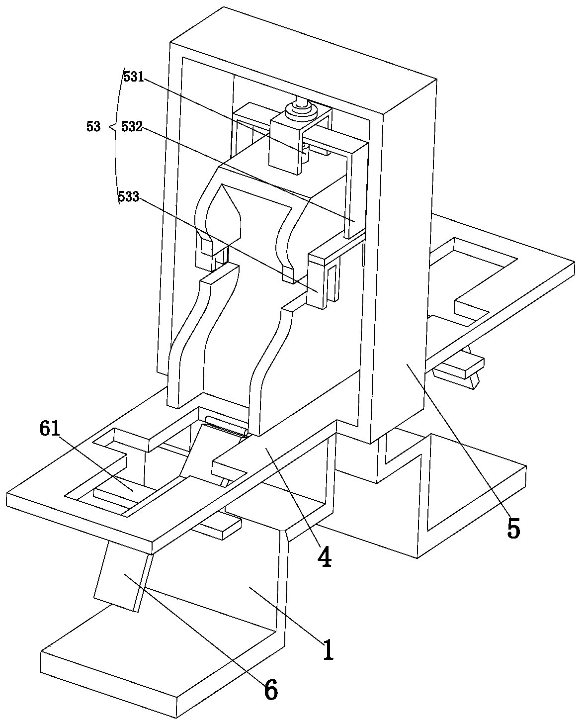 Switch socket buckling piece shaping device and shaping method