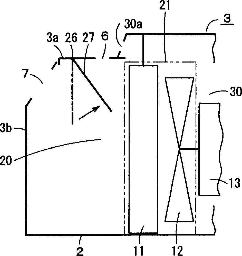 Cooling device for working machine