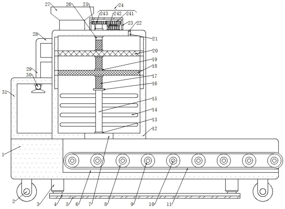 Wheat impurity removal equipment for environmental agricultural machinery