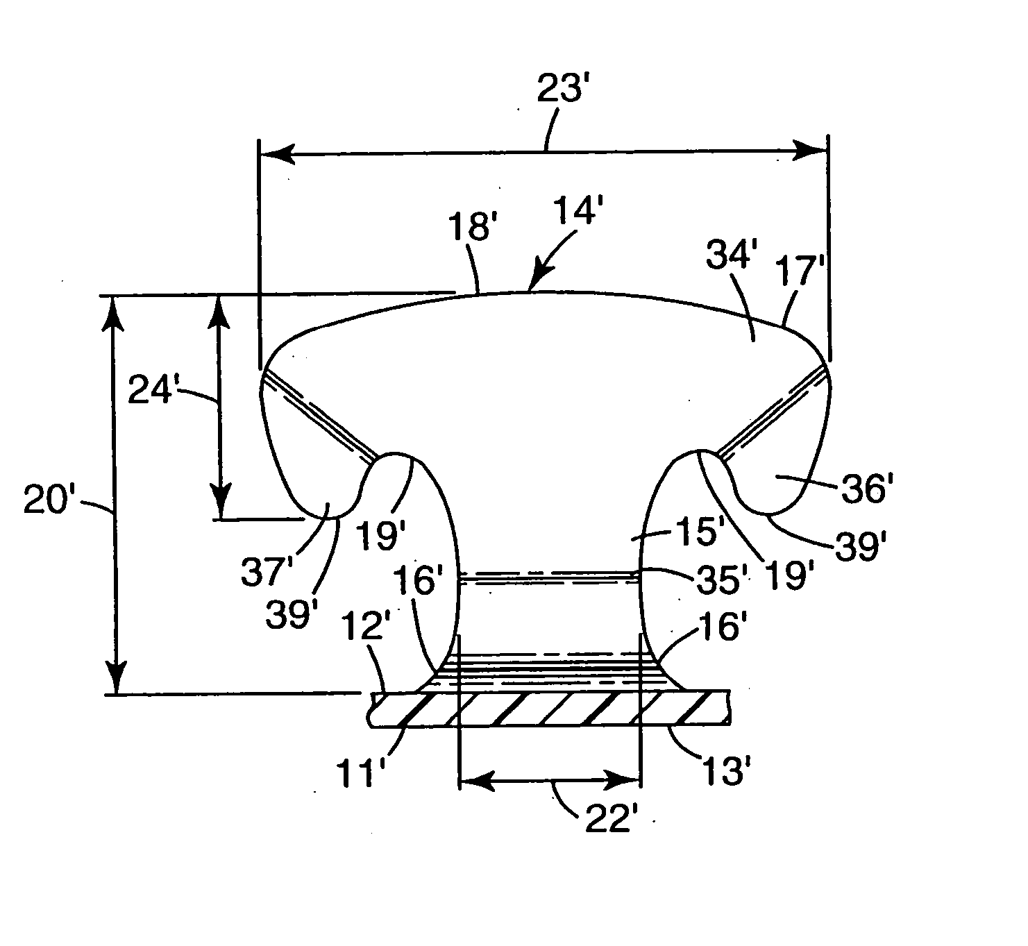 Heat treated profile extruded hook