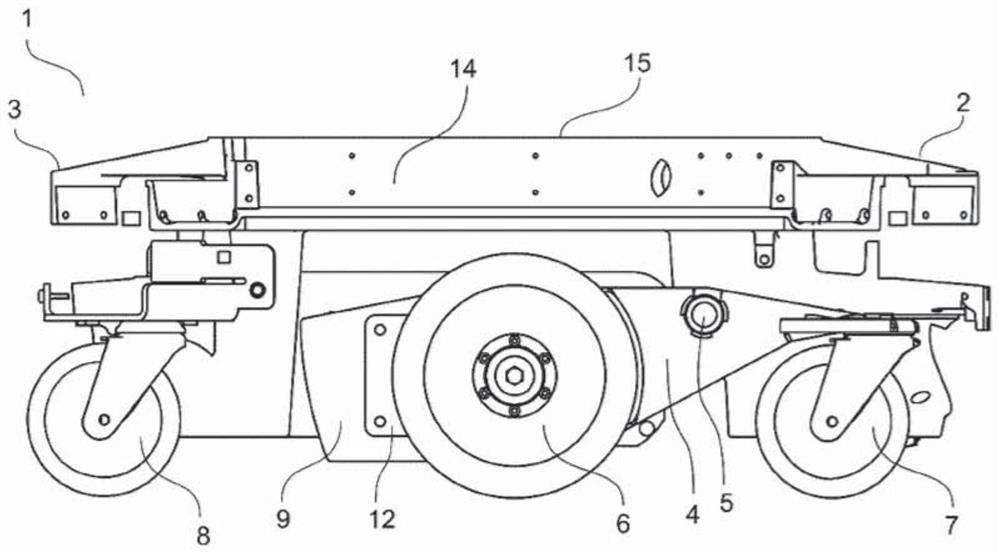 Mobile robot with adjustable traction counterweight