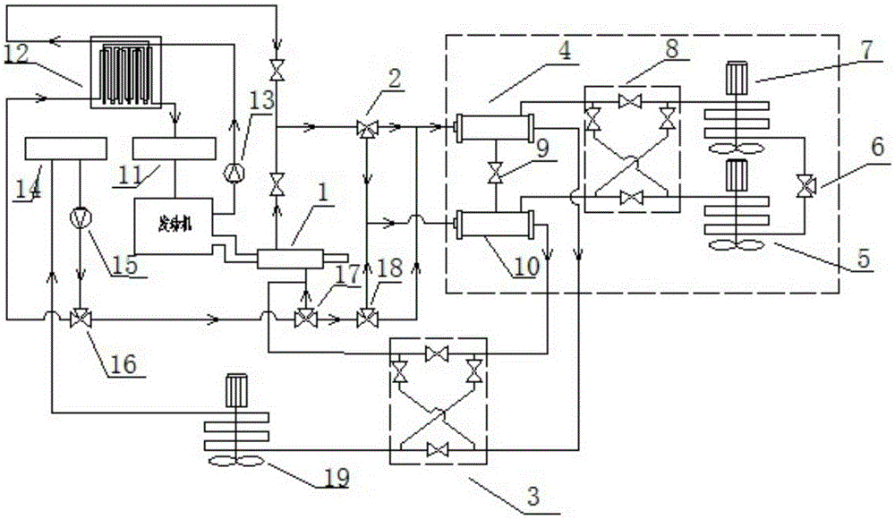 A solid adsorption air conditioning system driven by automobile waste heat