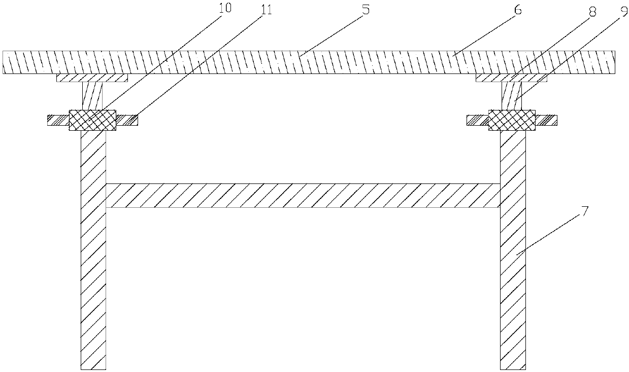 Accumulative sliding installation structure of grid roof and construction method