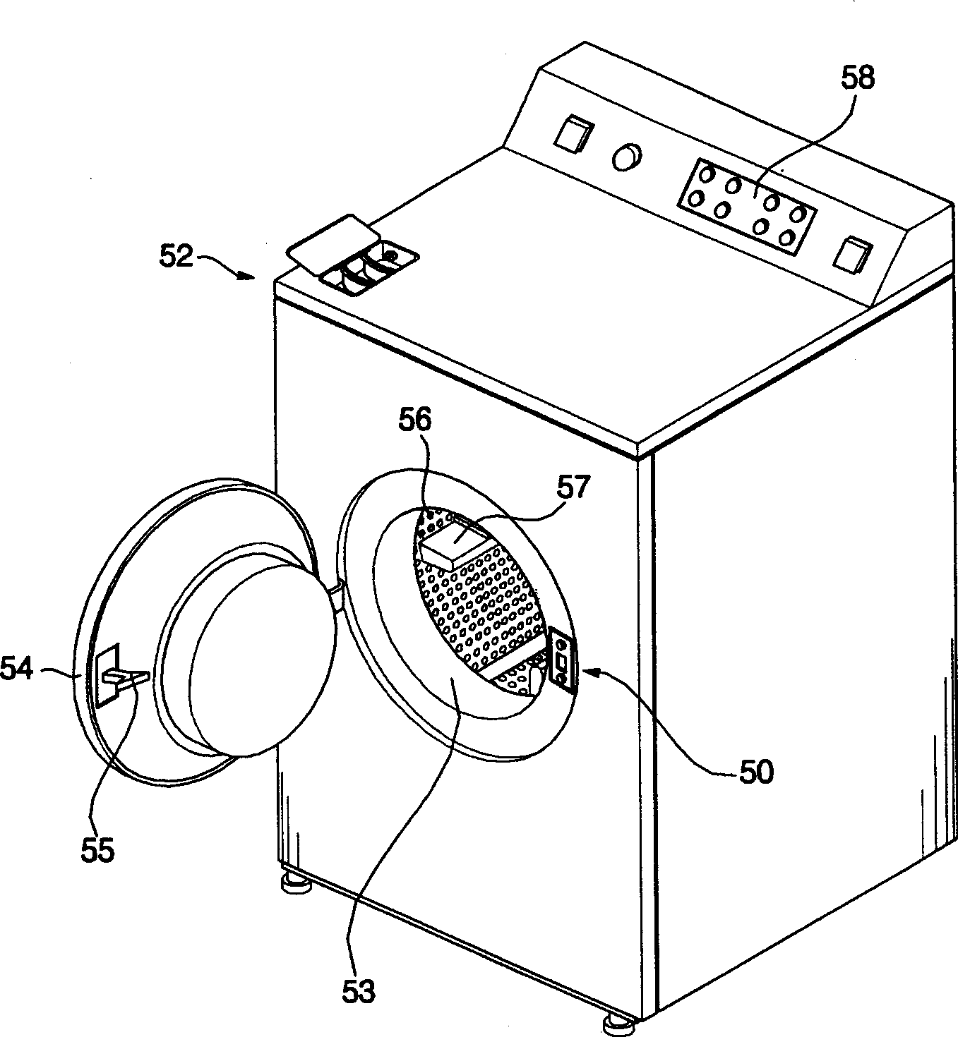 Washing machine door switch and control method thereof