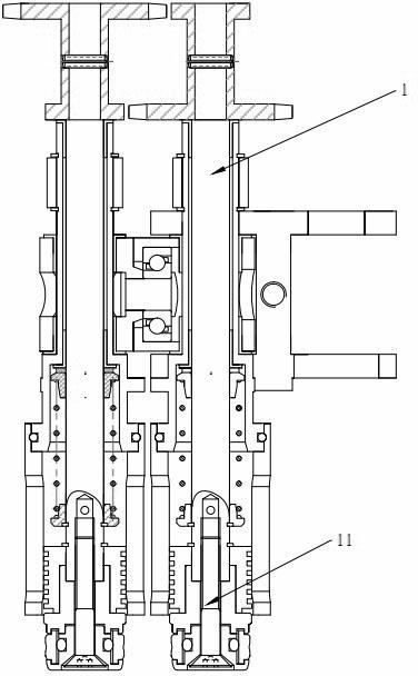 Preform sleeve joint for blow molding machine