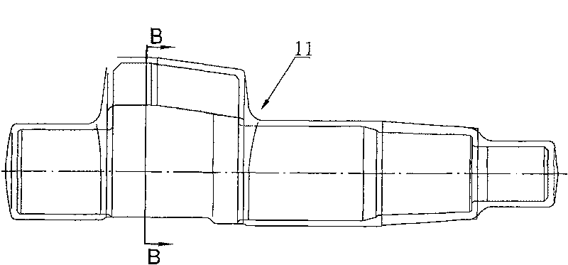 Method for producing upper gear tooth of steering arm shaft of automotive power steering gear