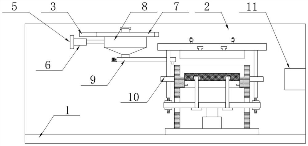 Pressure forming device for automatic graphene production