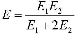Calculation method for elastic modulus of buffer layer