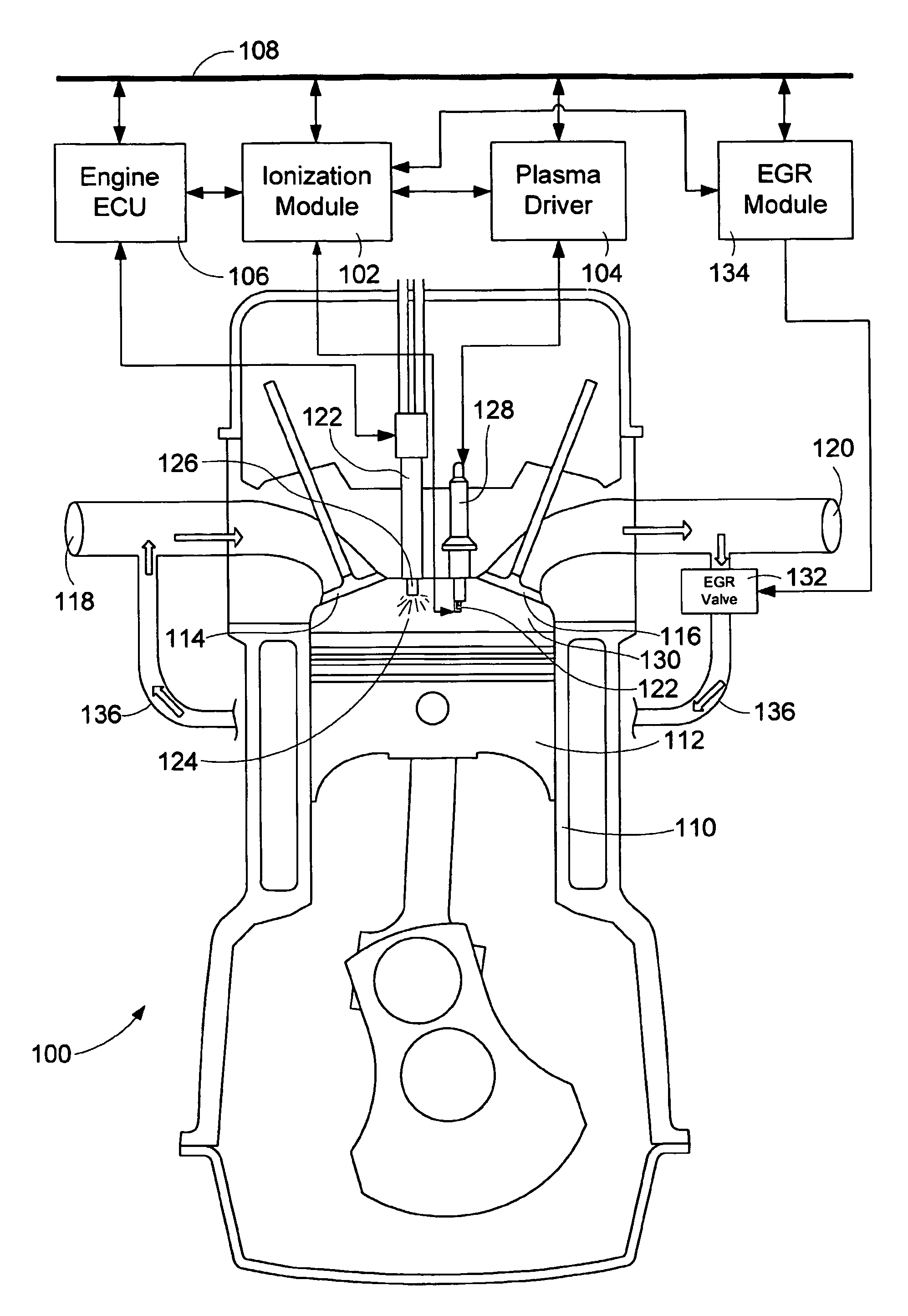 Method and apparatus for controlling exhaust gas recirculation and start of combustion in reciprocating compression ignition engines with an ignition system with ionization measurement