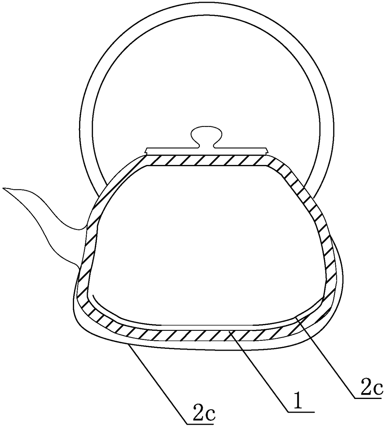 Ceramic teapot for health preservation and preparation method thereof
