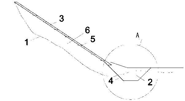 Slag stacking structure and slag stacking method