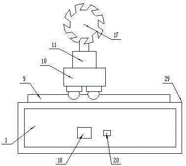 Processing device for wood notches of furniture