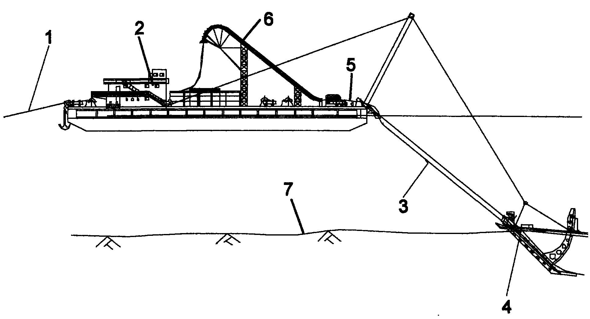 Intertidal belt submarine cable paving method