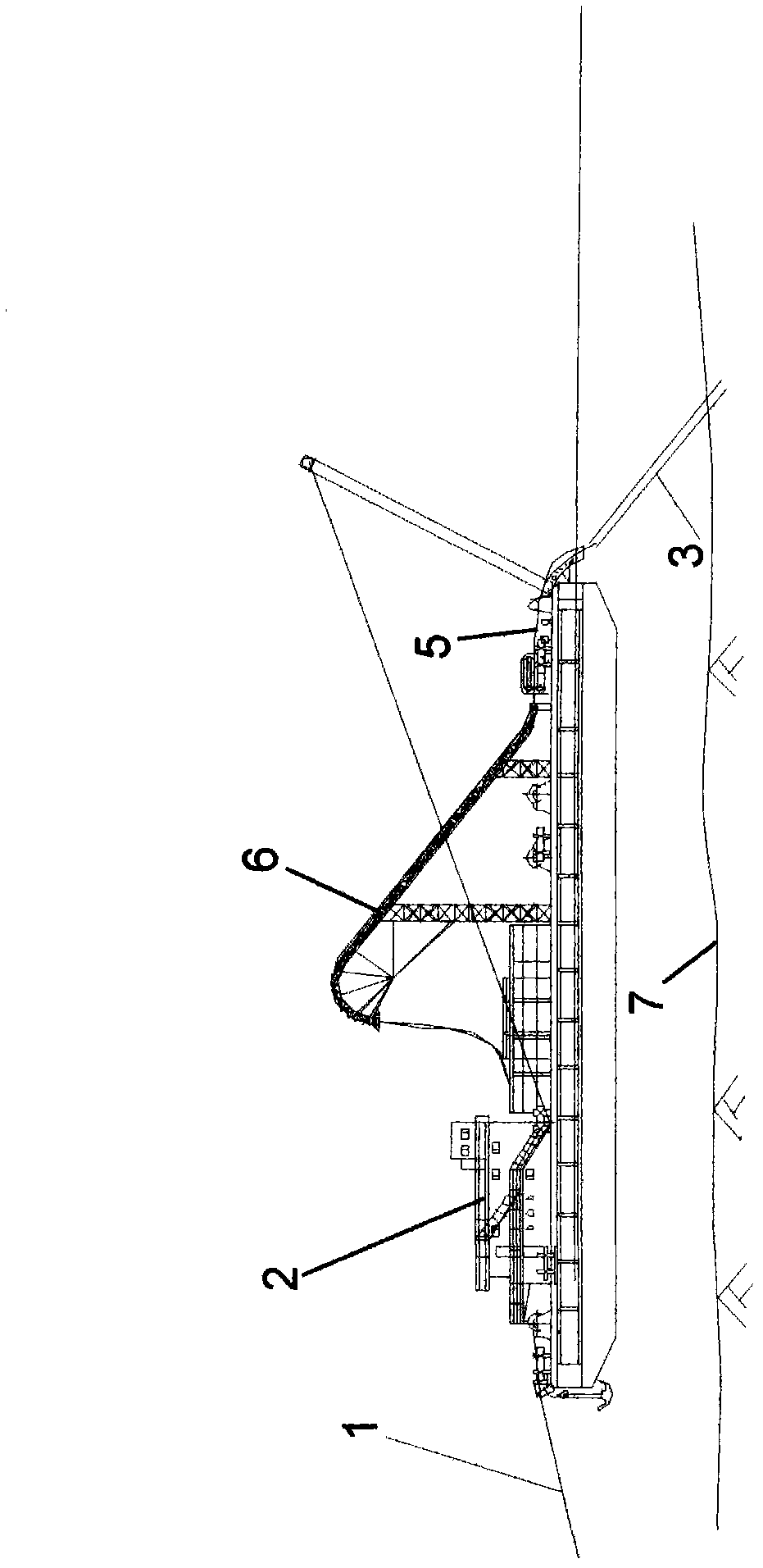 Intertidal belt submarine cable paving method