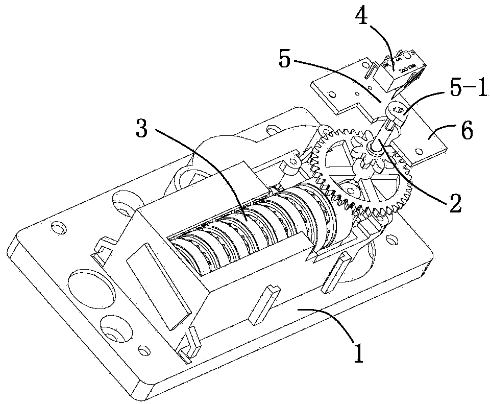 Transmitting device for diaphragm gas meter