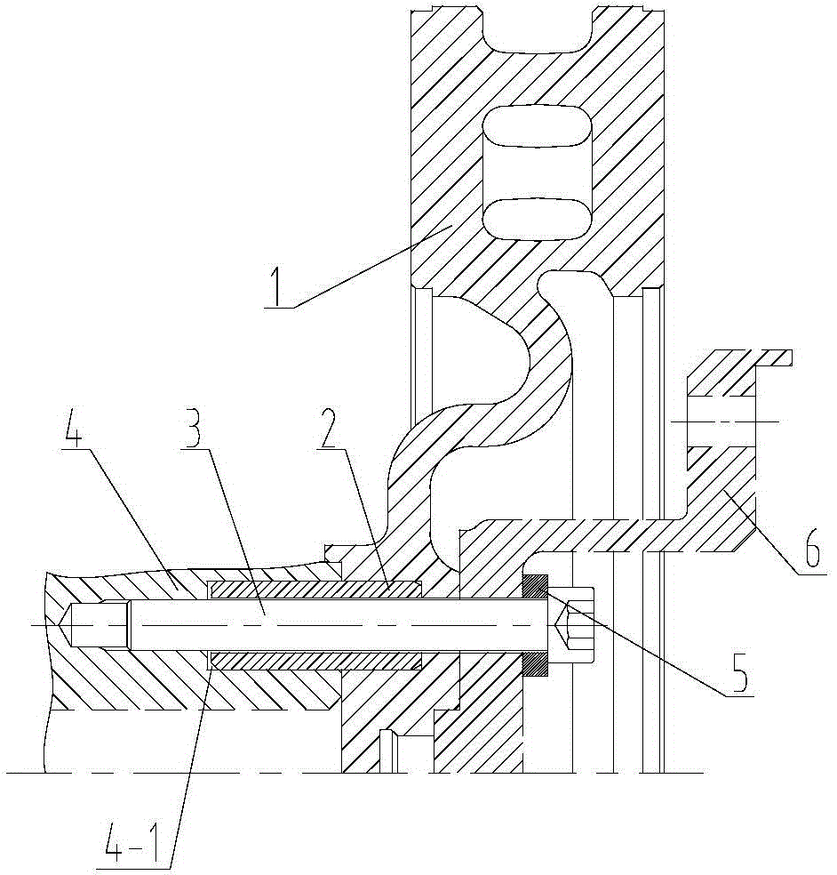 Connecting structure of wheel mounted type brake disc for rail transit vehicle