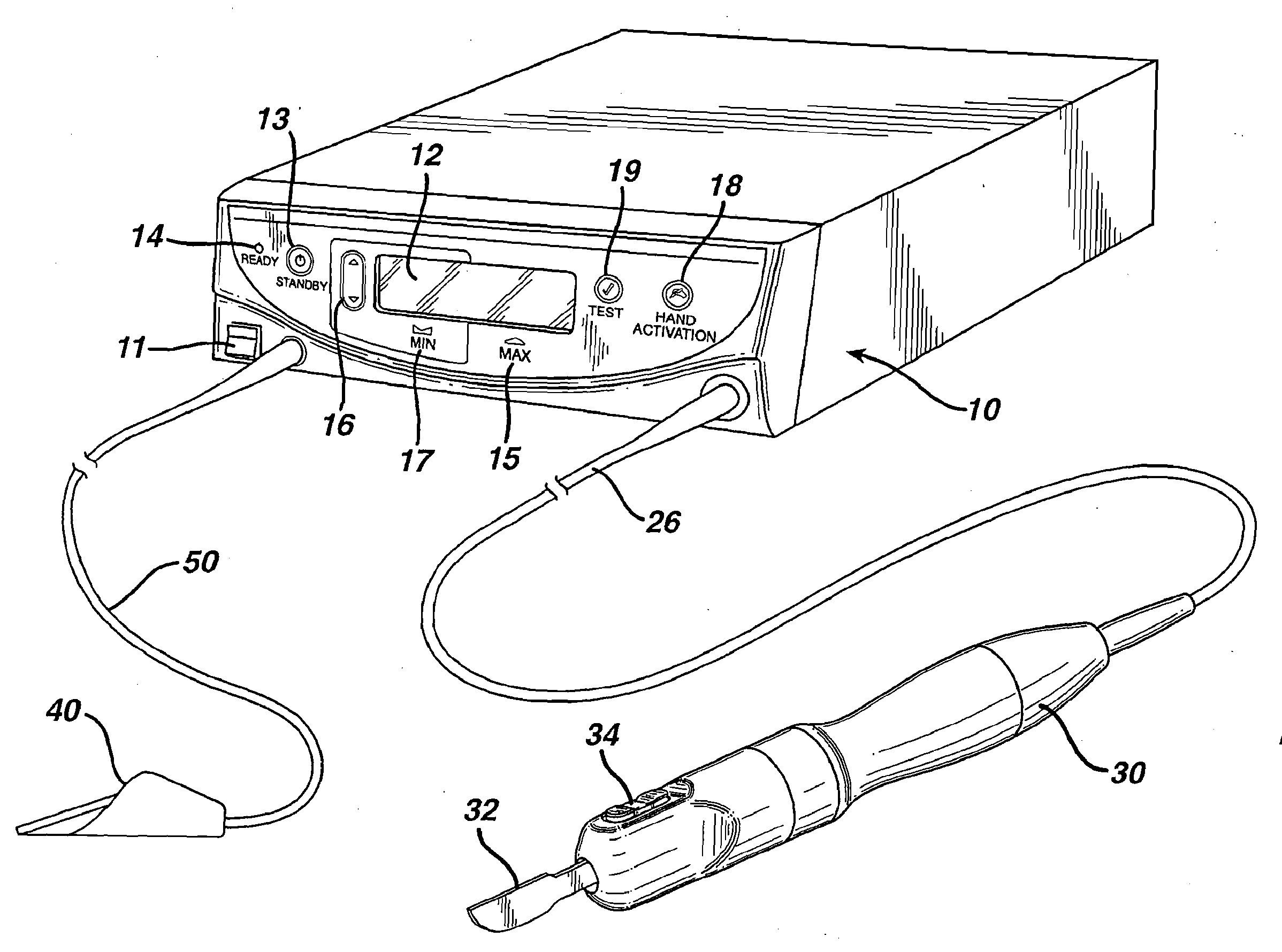 Apparatus and method for alerting generator functions in an ultrasonic surgical system