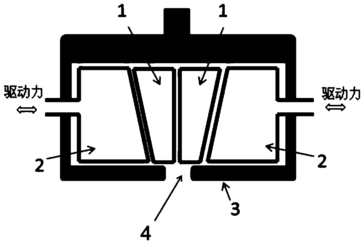 Clamping device for longitudinal arc tensile sample