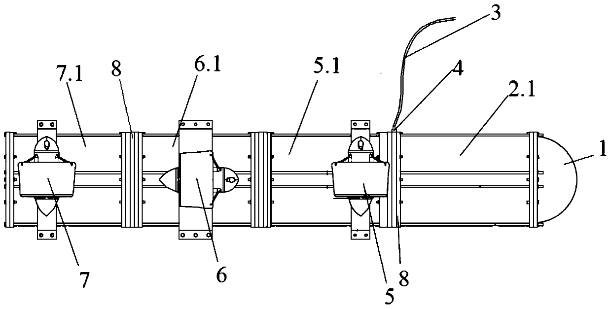 Modular underwater robot and control method