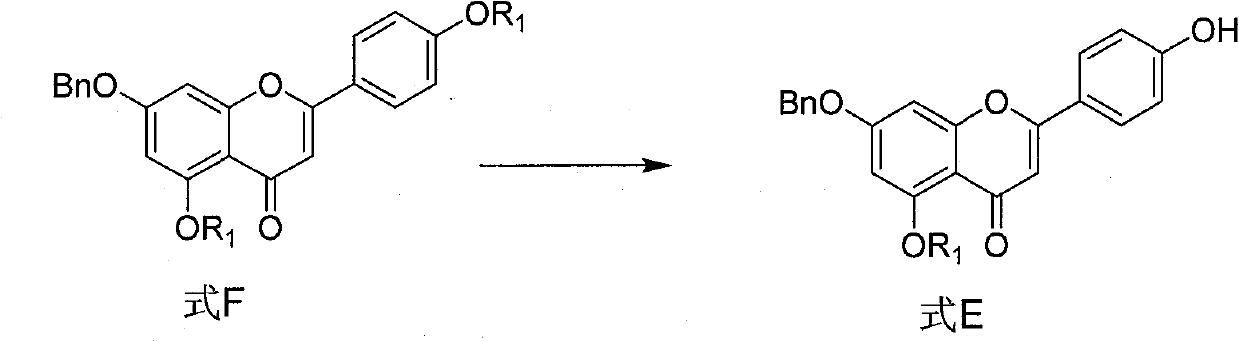 Intermediate of flavonoid compound and preparation method and application thereof