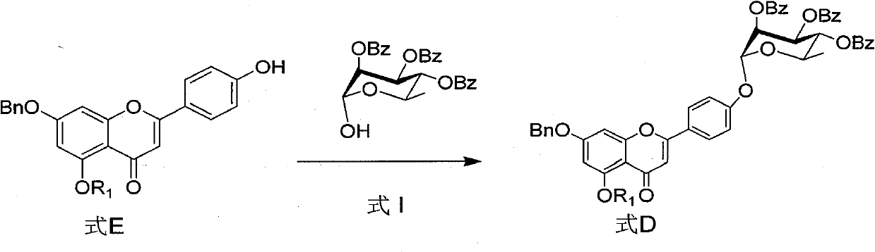 Intermediate of flavonoid compound and preparation method and application thereof