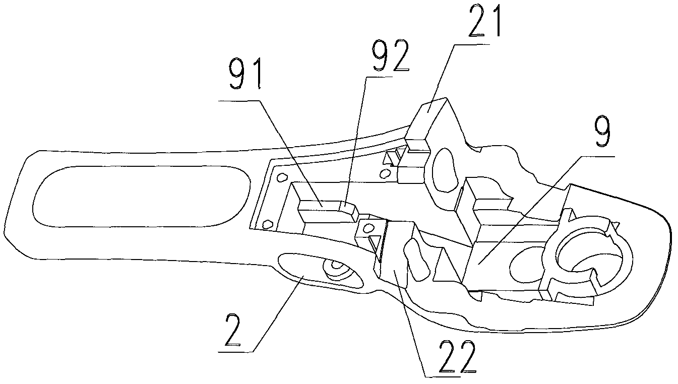 Pressure cooker upper hand shank