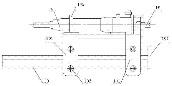 Device and method for separating iron shapes from castings in shells of wheel reducers